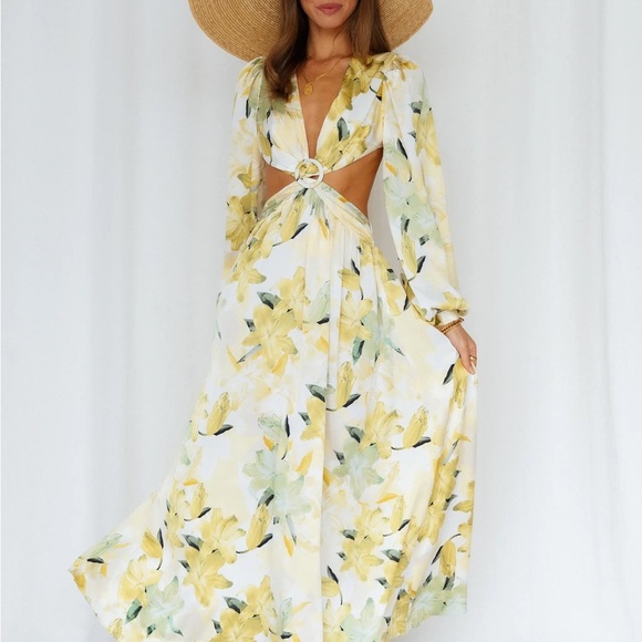 NWT Hello Molly RELENTLESSLY BEAUTIFUL MAXI DRESS, Sz 10 - Picture 1 of 5